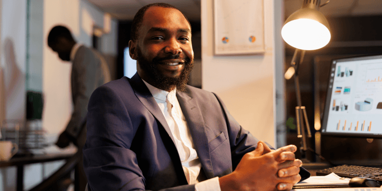 Founders in a Lagos workspace